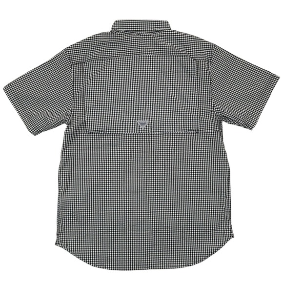 Columbia PFG NWT Shirt Men's M Texas A&M Aggies Super Tamiami Gingham Check - Picture 7 of 12